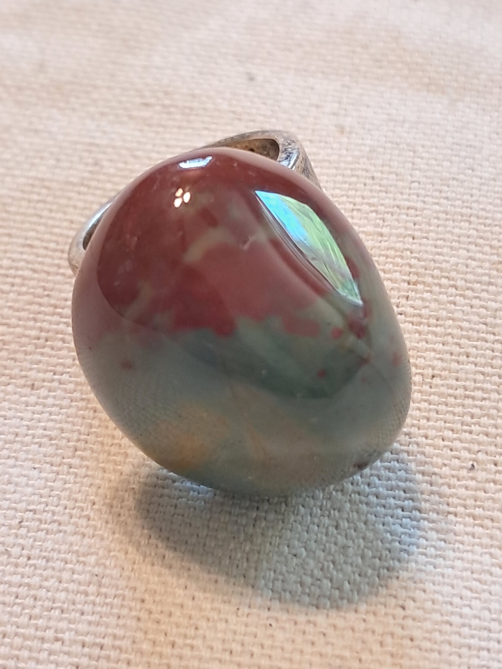 Bloodstone Statement Ring